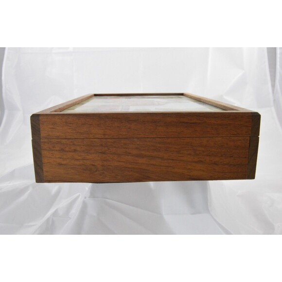 Sweet Briar College Custom Hand Painted Walnut Mirror Box by Eglomisé Design LLC - Picture 13 of 16